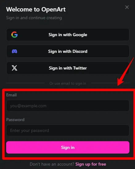Rationem OpenArt Crea vel Intra Intra