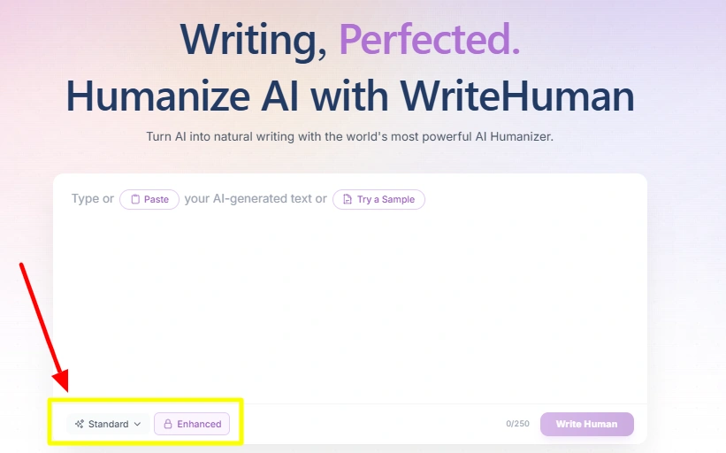 增强型人性化模型 WriteHuman