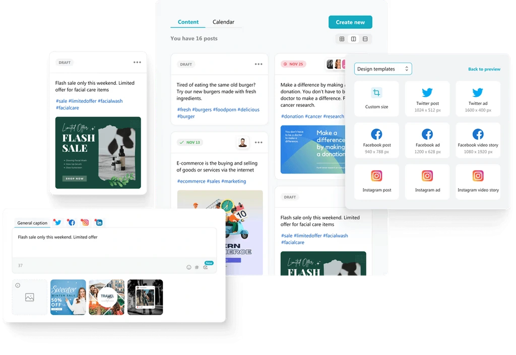 Multi-Channel-Scheduling mit Ocoya AI