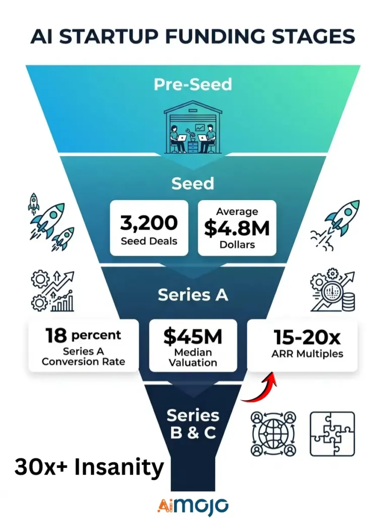 AI Startup Funding by Stage