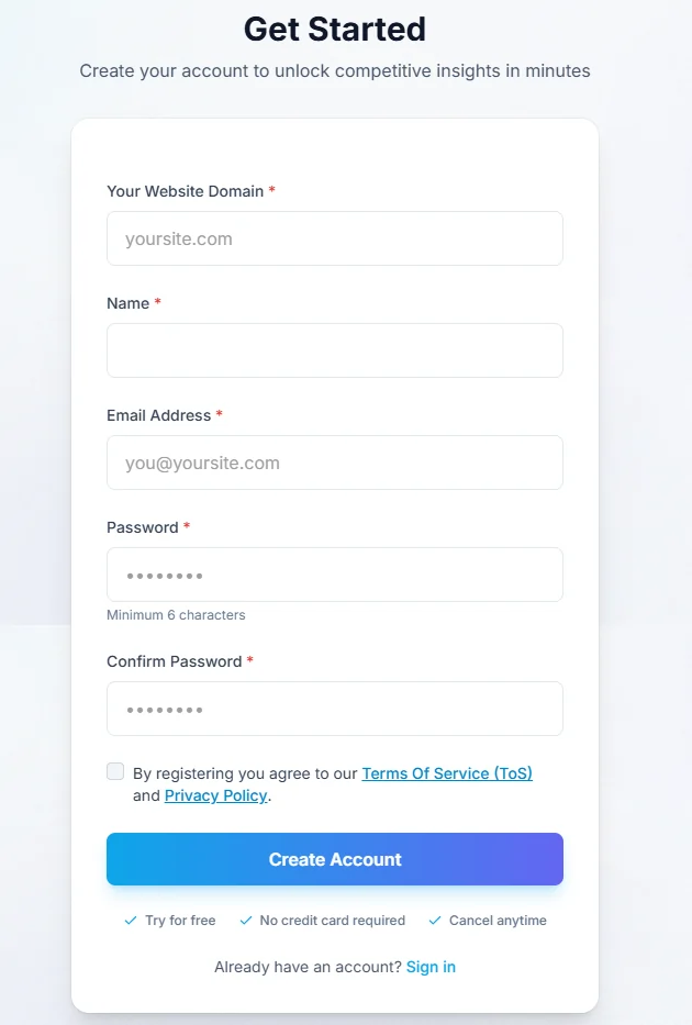 Create Account on Kafkai