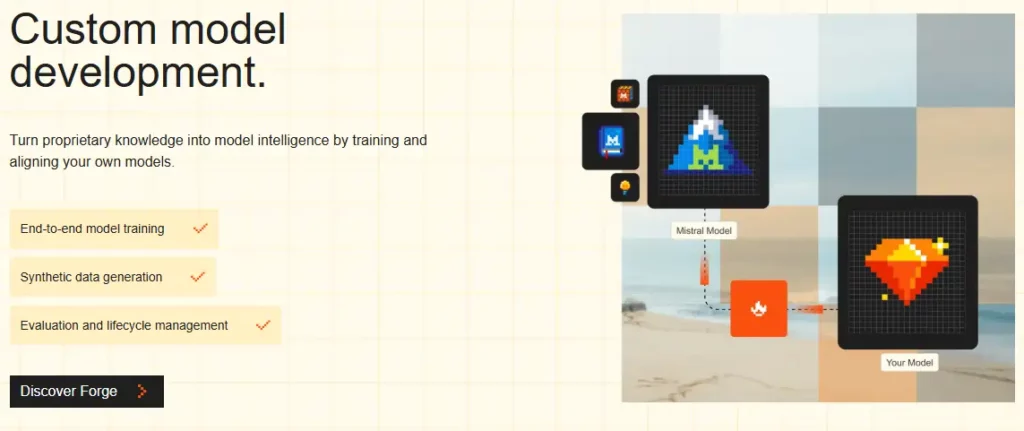 การพัฒนาโมเดลแบบกำหนดเอง Mistral AI