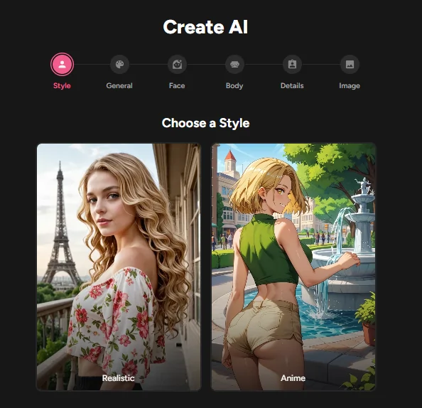 Create Coquette AI character