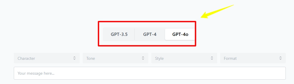 Customisable Interface Chatpad AI