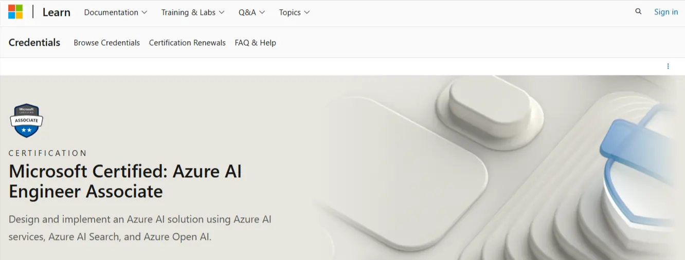Microsoft Azure AI Engineer Associate
