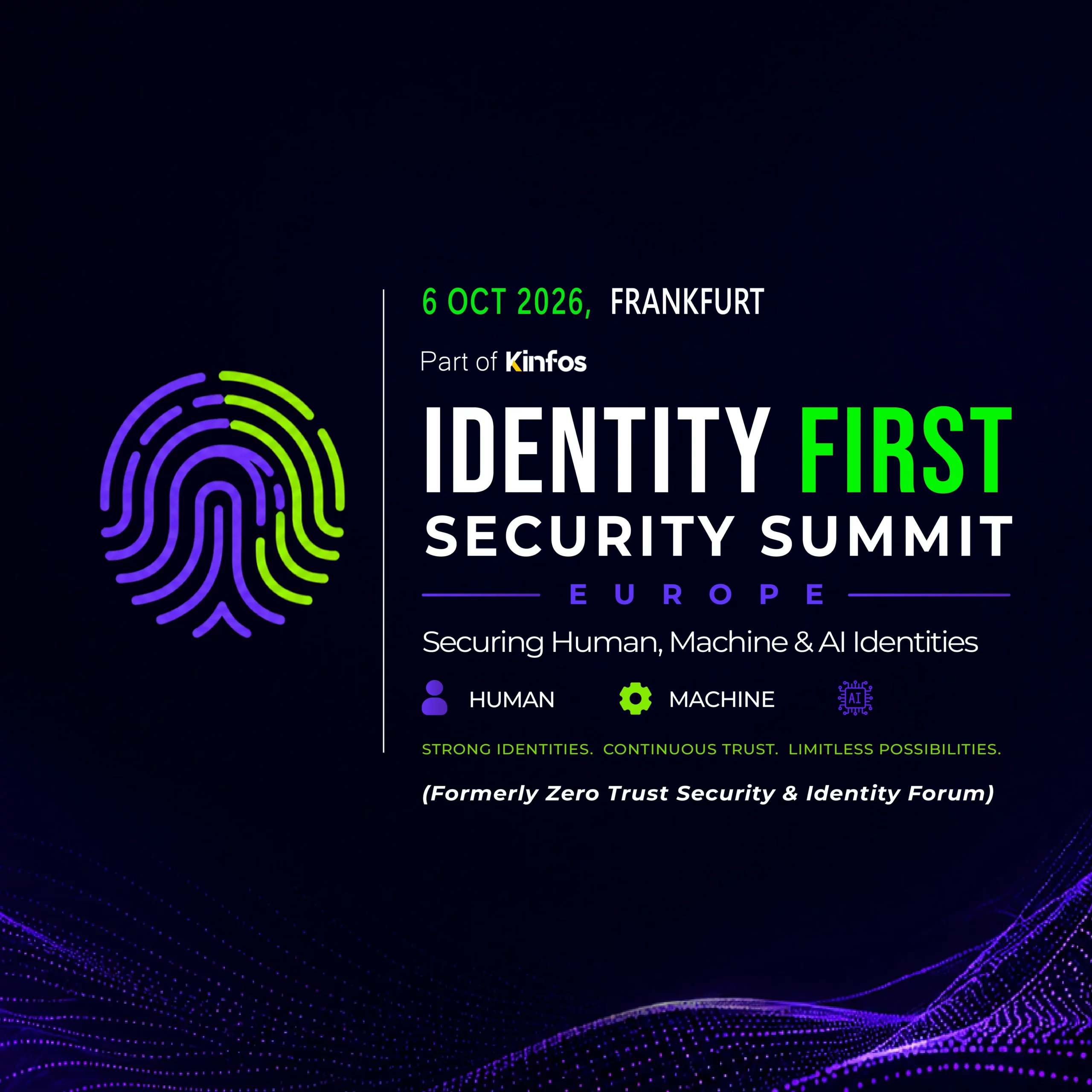 Identity First Security Summit Europe (IFS Europe). 1080X1080 bANNER