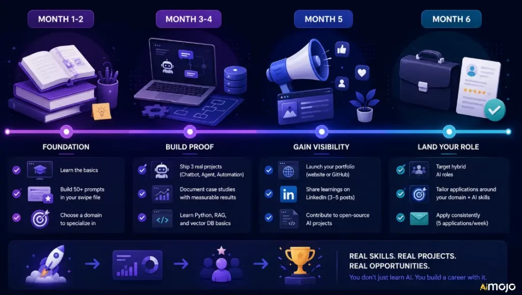 A 6-Month Prompt Engineer Career Roadmap