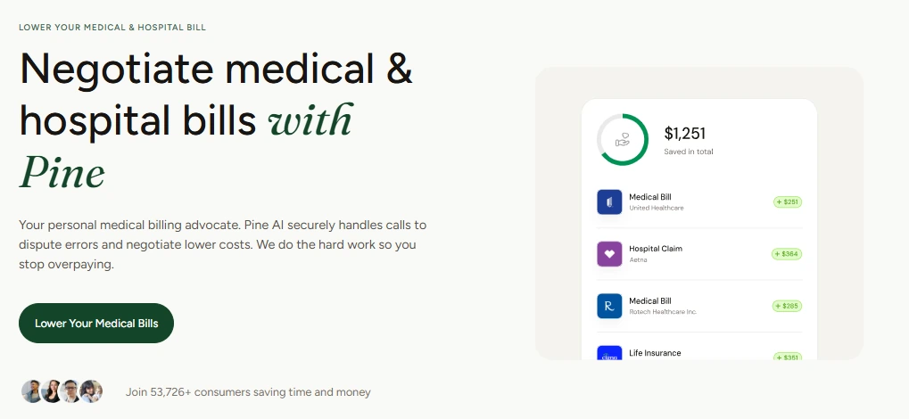 Bill Negotiation Engine Pine AI