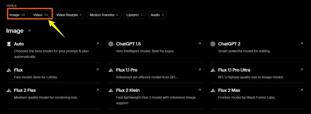 Multi-Model AI Image and Video Engine Krea