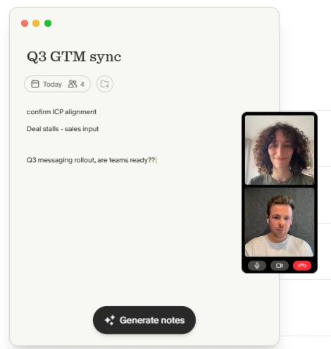 On-Device Audio Capture Granola