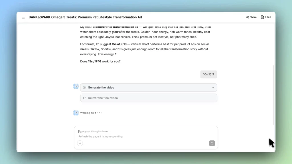 Paste a Link & Finished Video Ad