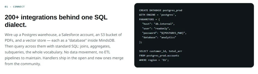 SQL-Native AI Model Creation MindsDB