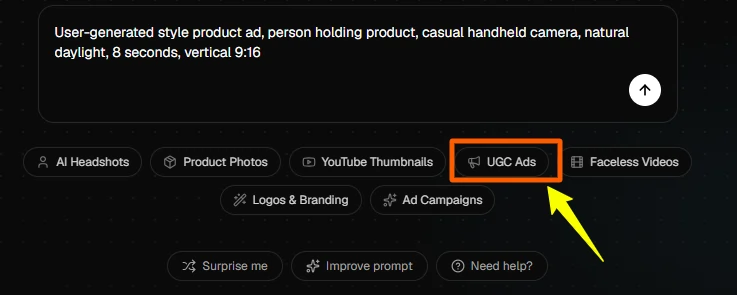 UGC Ad Studio Oakgen.ai