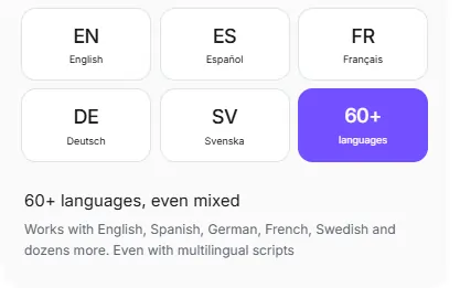 60+ Language Sayscroll