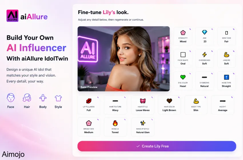 AI Influencer Consistency with aiAllure IdolTwin