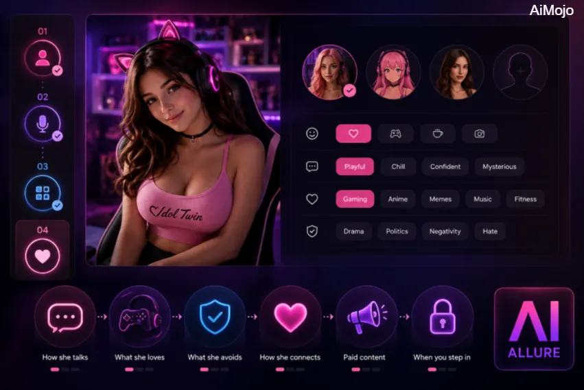 Build a Real AI Personality with aiAllure IdolTwin