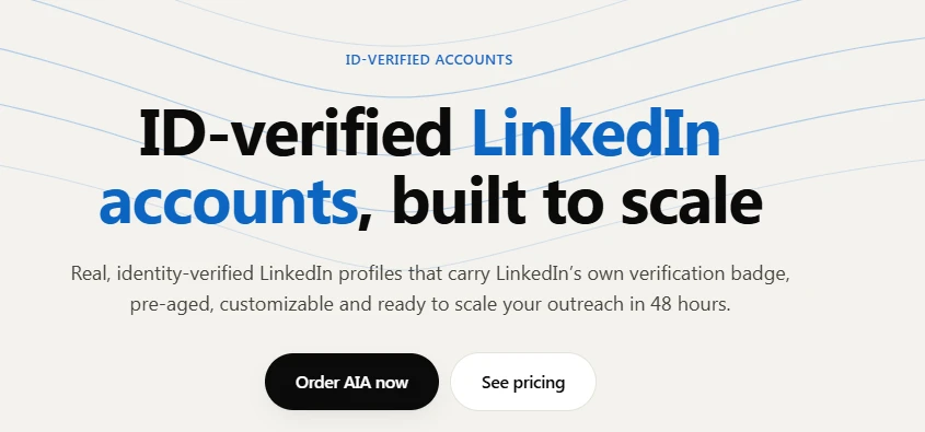 ID-verifiserte LinkedIn-kontoer AIA