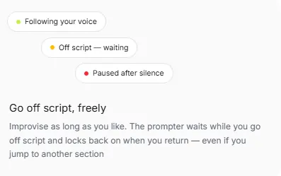 Off Script Improvisation Sayscroll