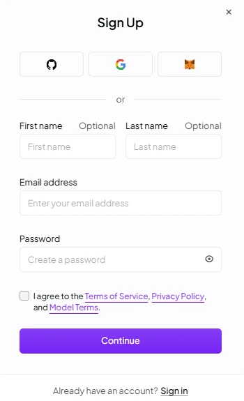 Sign Up on OpenRouter