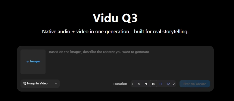 Vidu Q3 AI Video Model