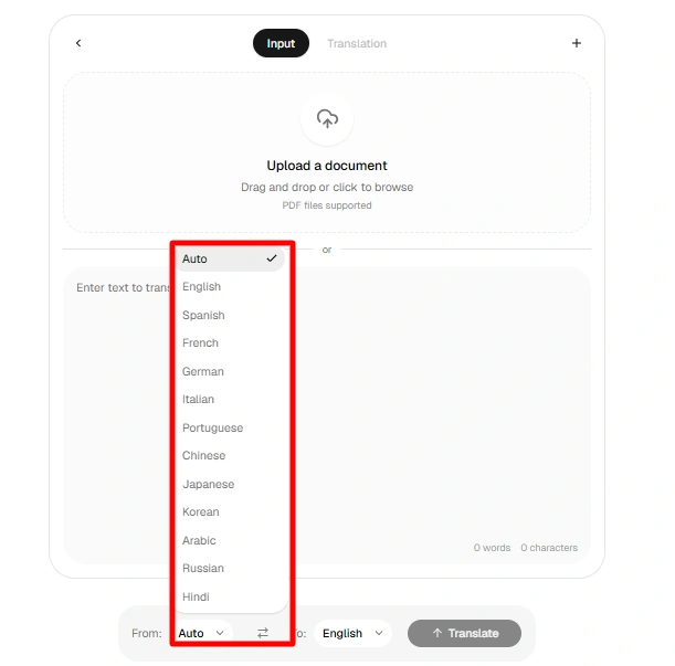 Voice Mode & Translation Lorka AI
