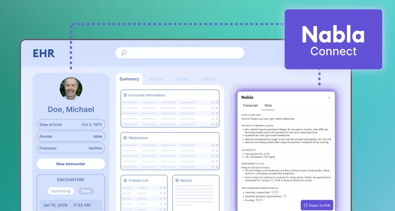 Deep EHR Integration Nabla