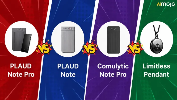Plaud Note Pro vs. Plaud Note vs. Comulytic Note Pro vs. Limitless Pendant