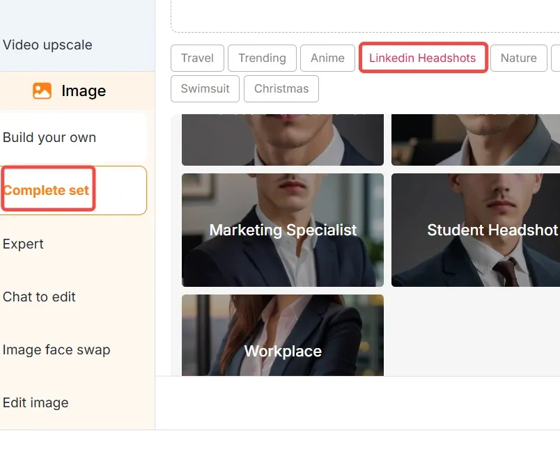 APOB LinkedIn Headshots templates in Complete Set