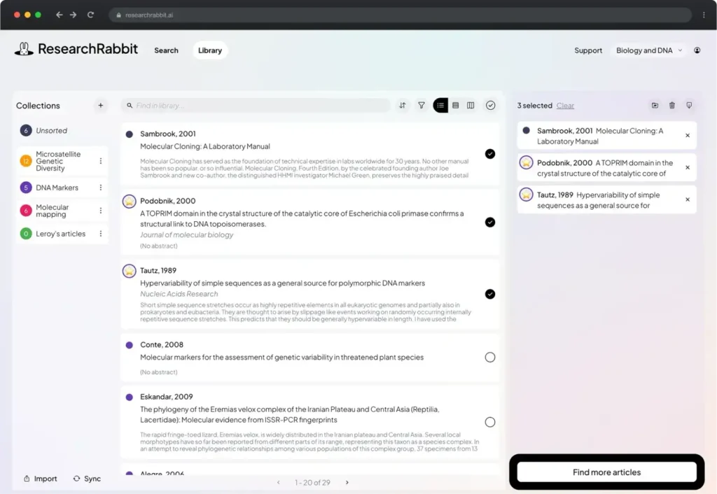 Adaptive Discovery Algorithms ResearchRabbit