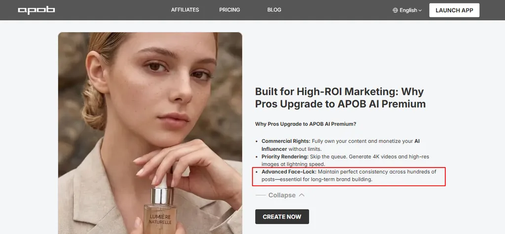 Advanced Face-Lock APOB AI