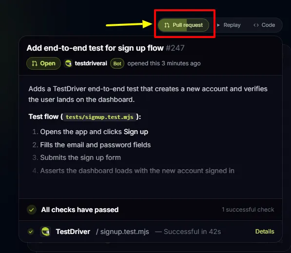 Automated Pull Request TestDriver