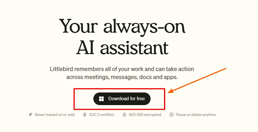 Download the desktop app Littlebird