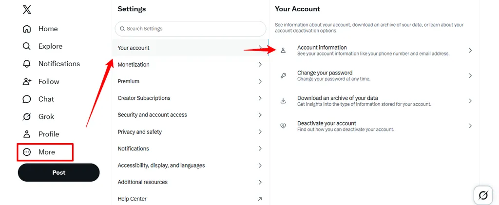 Grok Account Settings