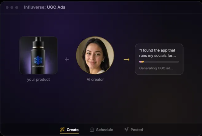 Influverse AI AI UGC Ad Generator
