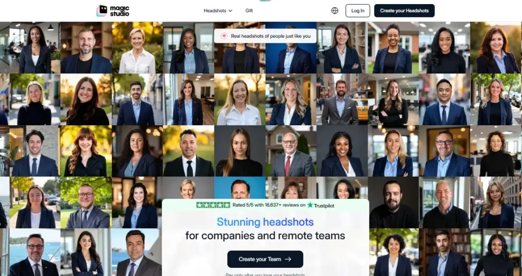 InstaHeadshots HomePage