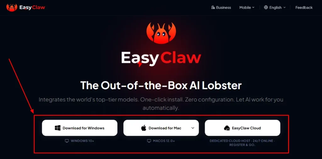 Install the EasyClaw app