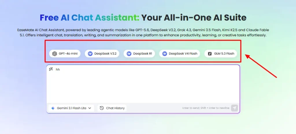 Multimodelo AI Chatbot EaseMate AI
