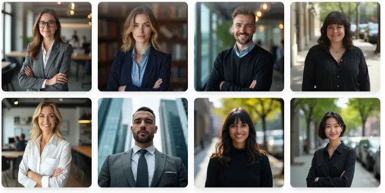 Professional Headshot Library InstaHeadshots