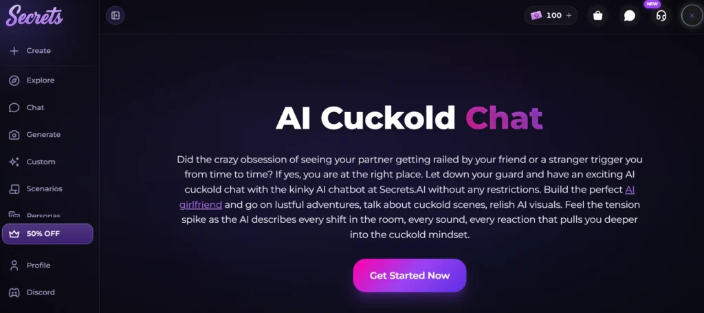 Secrets AI - AI Cuckold Chat