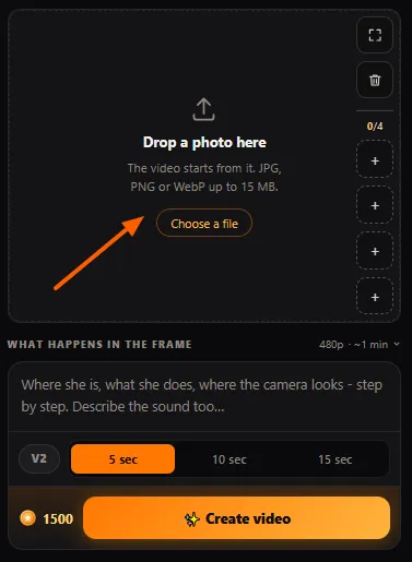 Swaplse AI Photo to video Generator