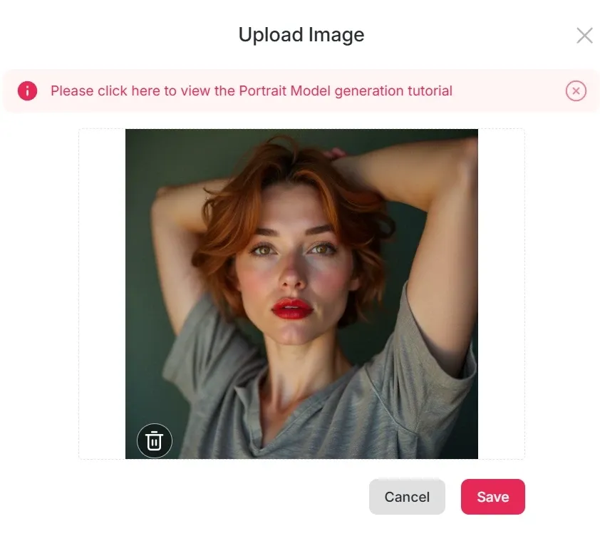 Upload image for APOB Portrait Model