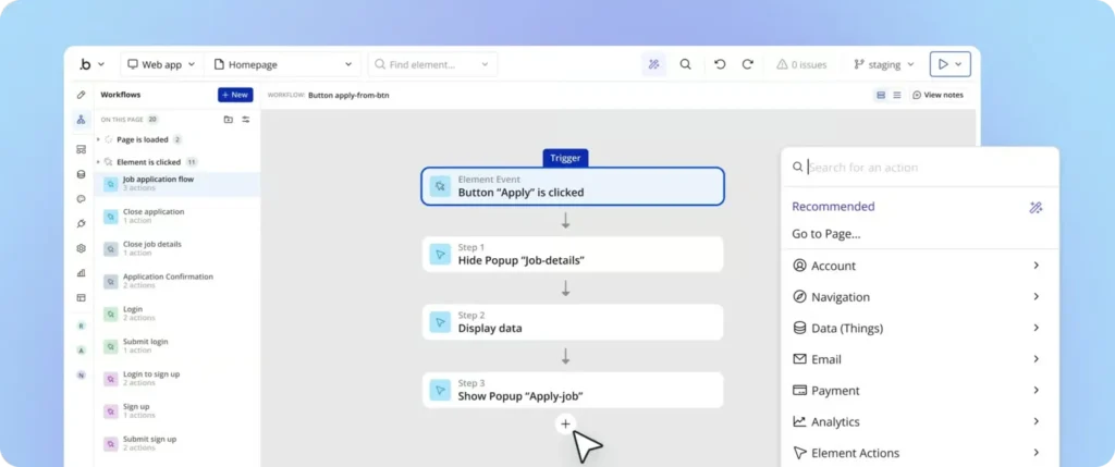 Bubble Visual Workflow Engine