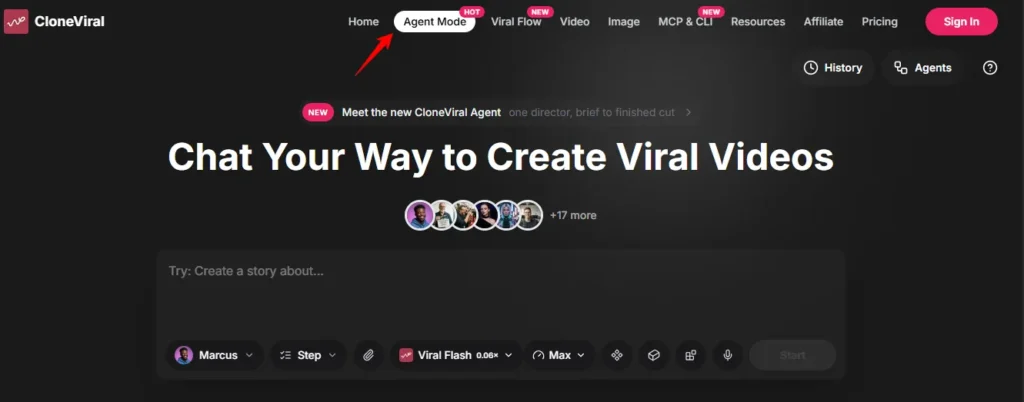 CloneViral Agent Mode