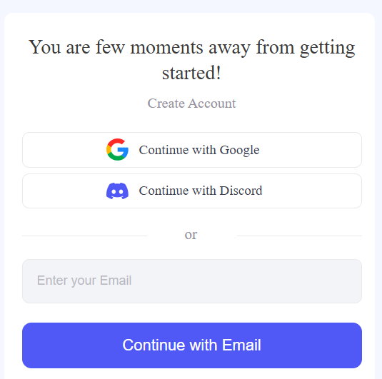 Create an account on Dubbing AI