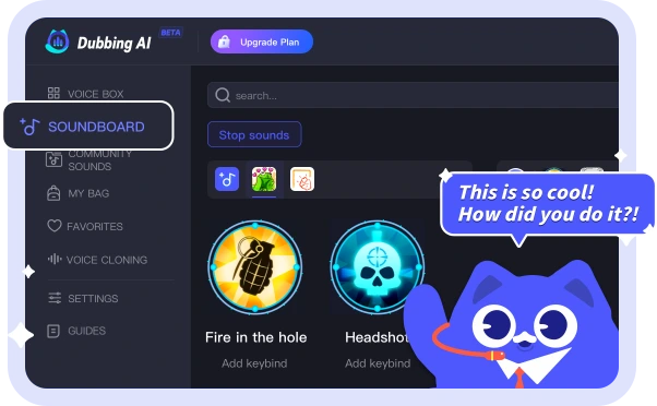 Dubbing AI Soundboard