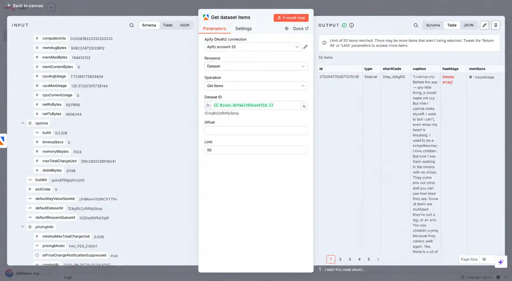 Execute Apify Actors in n8n