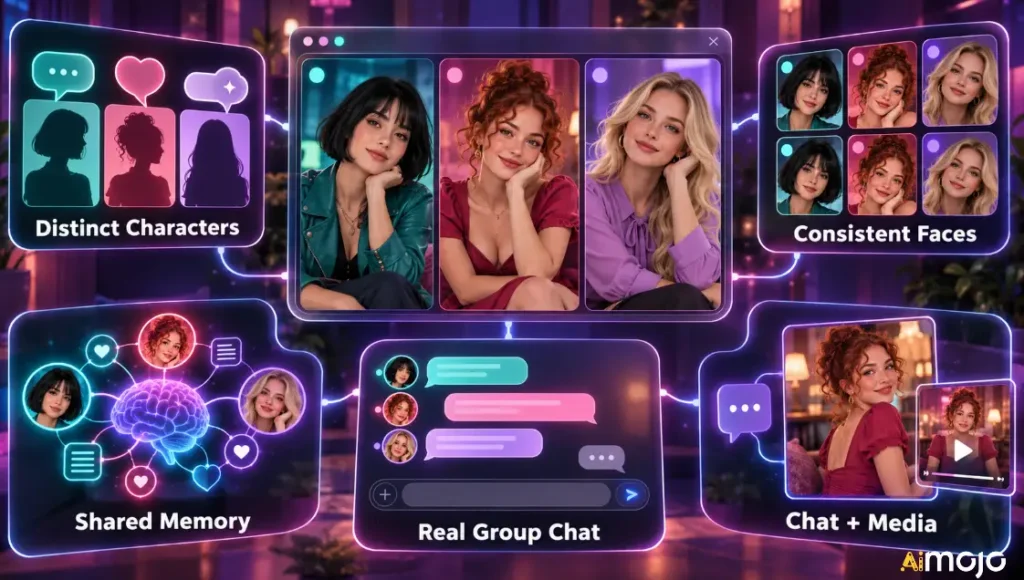Good group fantasy AI generator features