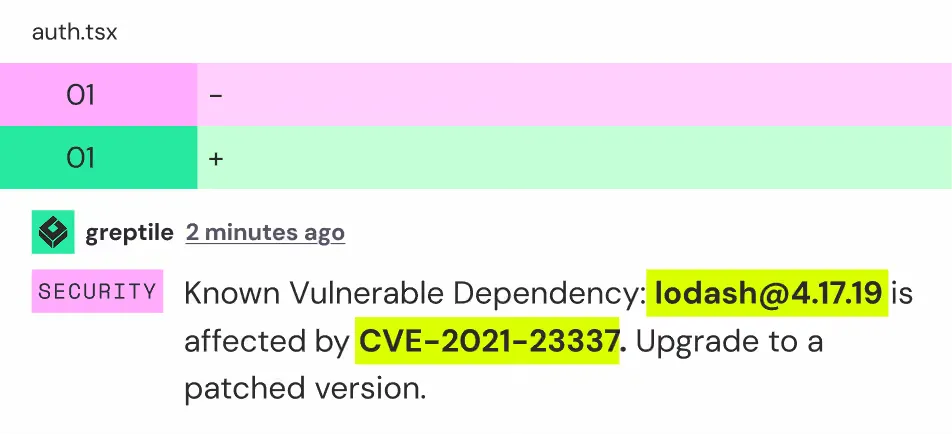 Greptile AI Security Vulnerability Scanning
