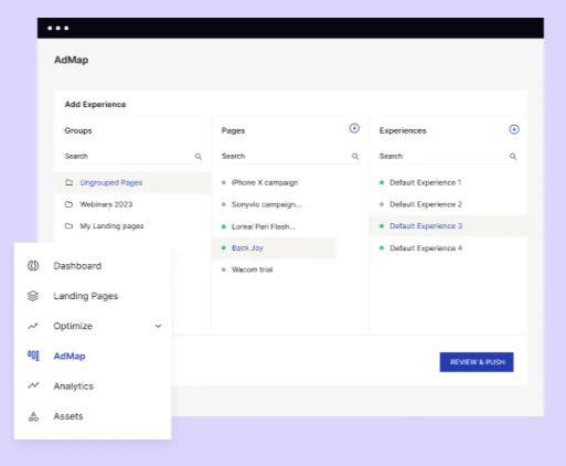 Instapage AdMap