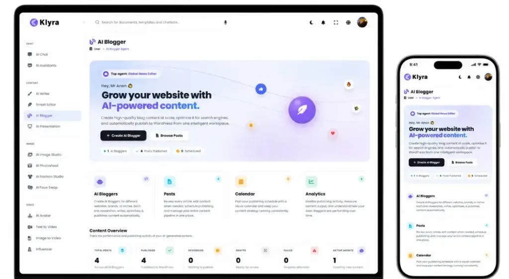 Klyra AI - AI Blogging Agent
